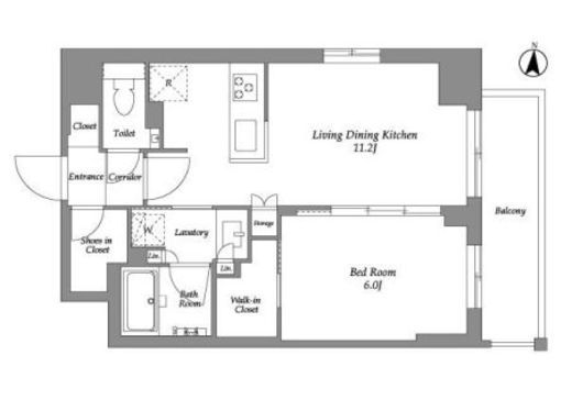 ウエリスアーバン住吉EAST　309号室　間取り