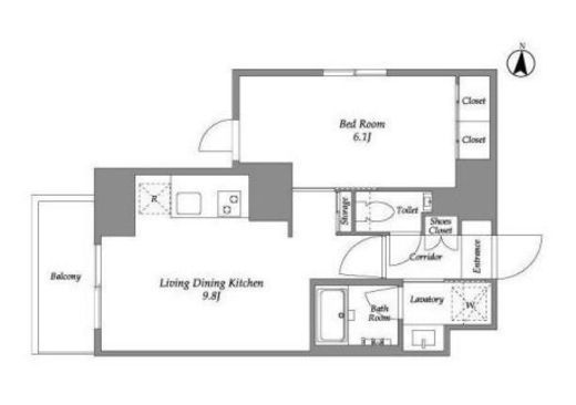 ウエリスアーバン住吉EAST　501号室　間取り