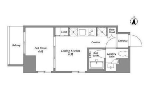 ウエリスアーバン住吉EAST　506号室　間取り