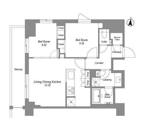 ウエリスアーバン住吉EAST　701号室　間取り