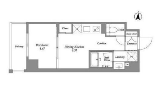 ウエリスアーバン住吉EAST　703号室　間取り
