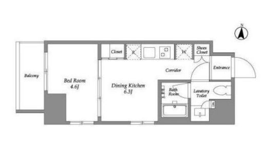 ウエリスアーバン住吉EAST　705号室　間取り