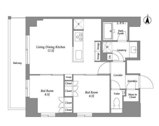 ウエリスアーバン住吉EAST　904号室　間取り