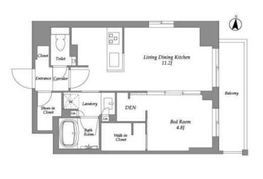 ウエリスアーバン住吉EAST　907号室　間取り