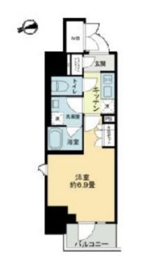 ザ・ライオンズフォーシア鶴見　201号室　間取り