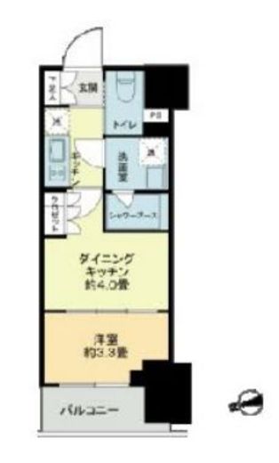 ザ・ライオンズフォーシア鶴見　508号室　間取り