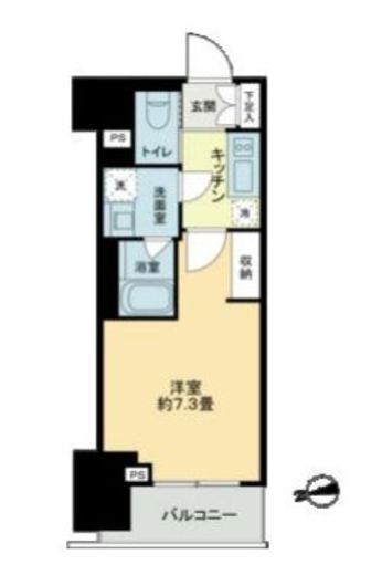 ザ・ライオンズフォーシア鶴見　411号室　間取り