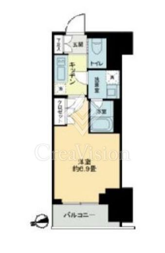 ザ・ライオンズフォーシア鶴見　703号室　間取り