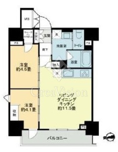 ザ・ライオンズフォーシア鶴見　901号室　間取り