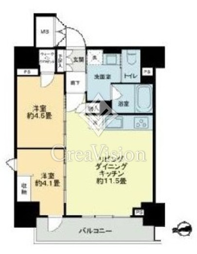 ザ・ライオンズフォーシア鶴見　1001号室　間取り