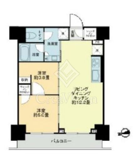 ザ・ライオンズフォーシア鶴見　1002号室　間取り