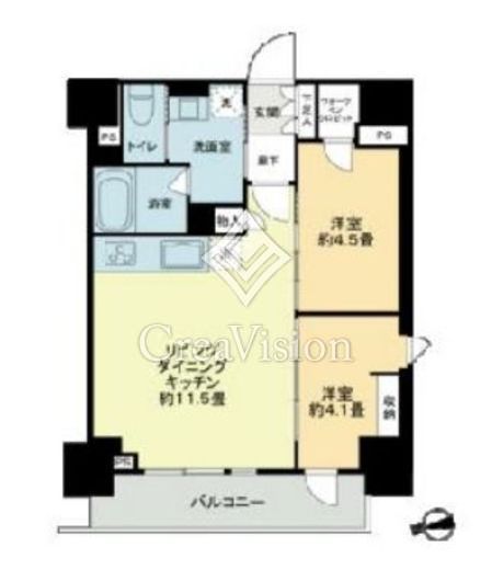 ザ・ライオンズフォーシア鶴見　1006号室　間取り
