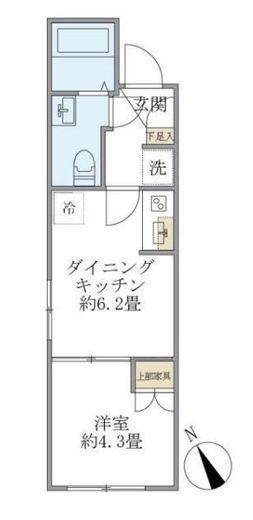プラティーク清澄庭園　202号室　間取り