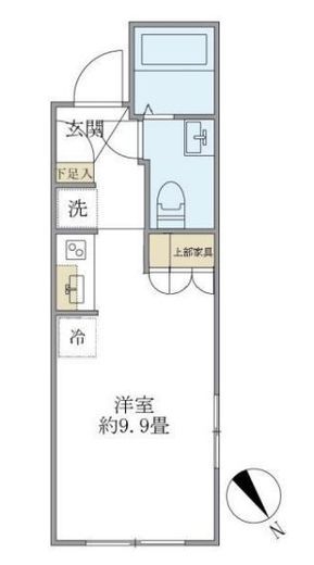 プラティーク清澄庭園　203号室　間取り