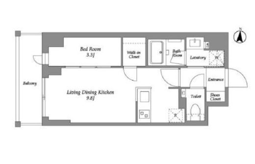 ウエリスアーバン住吉WEST　101号室　間取り