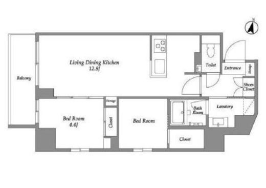 ウエリスアーバン住吉WEST　103号室　間取り