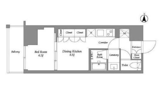 ウエリスアーバン住吉WEST　306号室　間取り