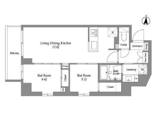 ウエリスアーバン住吉WEST　307号室　間取り