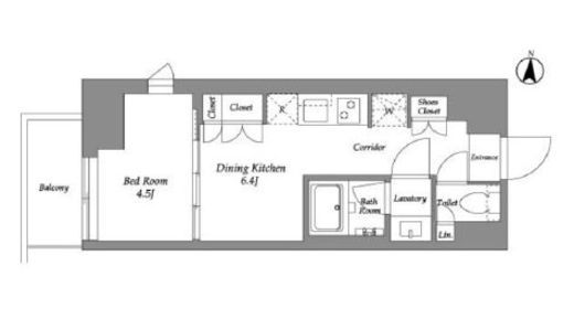 ウエリスアーバン住吉WEST　501号室　間取り