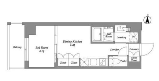 ウエリスアーバン住吉WEST　503号室　間取り