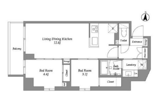 ウエリスアーバン住吉WEST　904号室　間取り