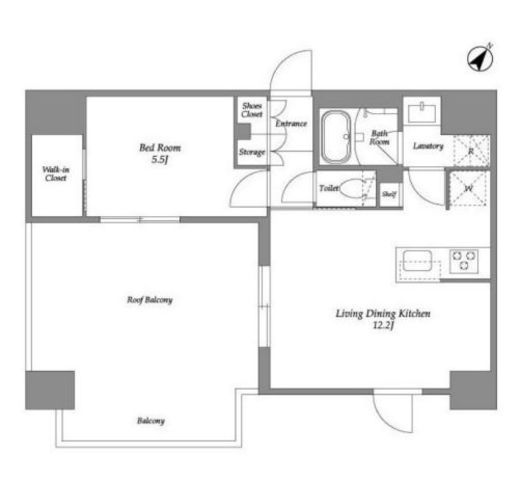 オープンブルーム伊勢佐木町　1001号室　間取り