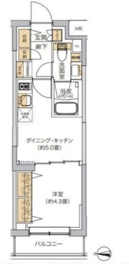 リビオメゾン湯島　302号室　間取り