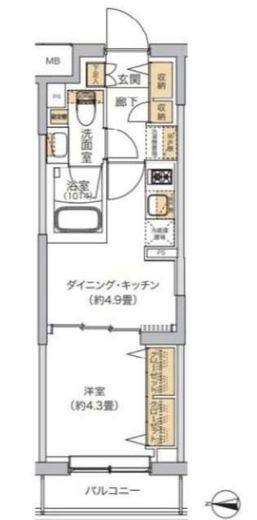 リビオメゾン湯島　303号室　間取り