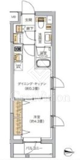 リビオメゾン湯島　212号室　間取り