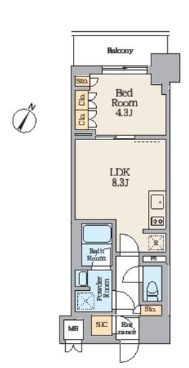 Alivis川崎　202号室　間取り