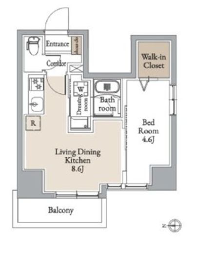 グランカーサ住吉Ⅱ　201号室　間取り