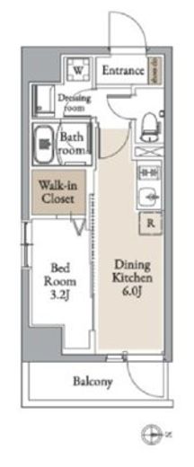 グランカーサ住吉Ⅱ　205号室　間取り