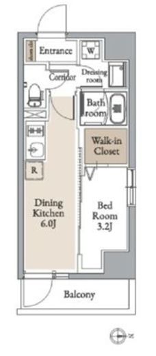 グランカーサ住吉Ⅱ　302号室　間取り