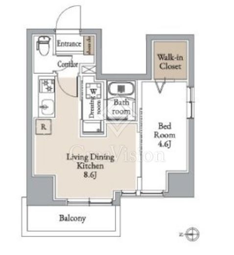 グランカーサ住吉Ⅱ　701号室　間取り