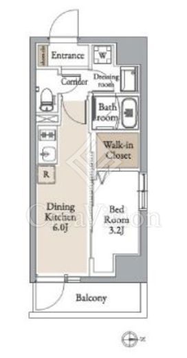 グランカーサ住吉Ⅱ　702号室　間取り