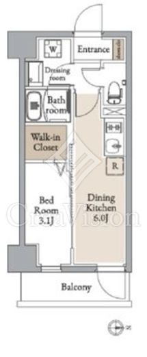 グランカーサ住吉Ⅱ　703号室　間取り