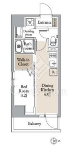 グランカーサ住吉Ⅱ　705号室　間取り