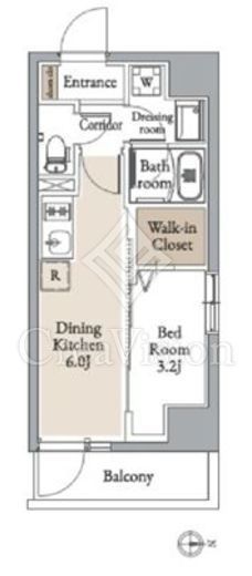 グランカーサ住吉Ⅱ　802号室　間取り