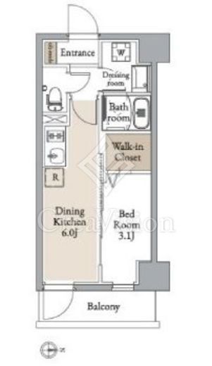 グランカーサ住吉Ⅱ　804号室　間取り