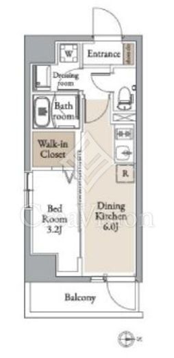 グランカーサ住吉Ⅱ　805号室　間取り