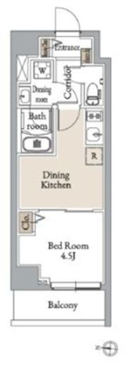 グランカーサ住吉Ⅲ　103号室　間取り