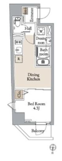 グランカーサ住吉Ⅲ　301号室　間取り