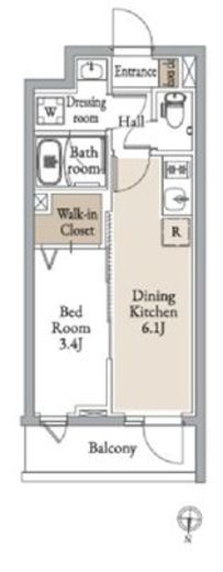 グランカーサ住吉Ⅲ　302号室　間取り