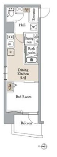 グランカーサ住吉Ⅲ　208号室　間取り
