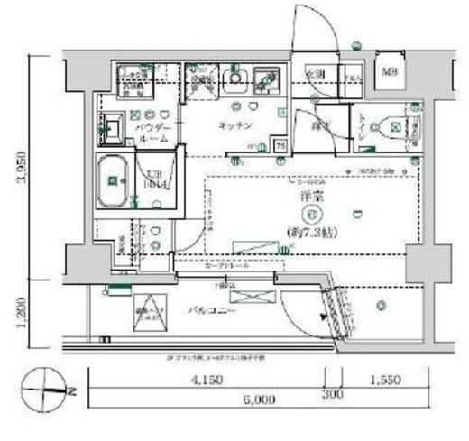 MAXIV武蔵新城TRE　602号室　間取り