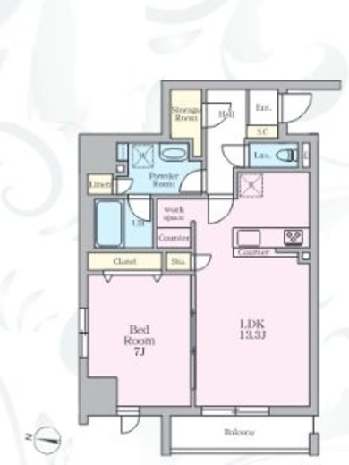 アーバンノット原宿　302号室　間取り