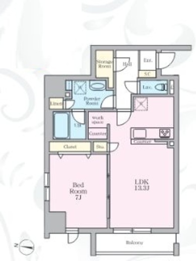 アーバンノット原宿　502号室　間取り