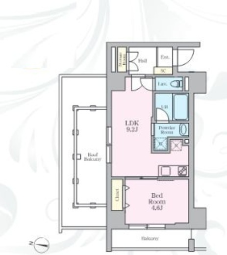 アーバンノット原宿　602号室　間取り