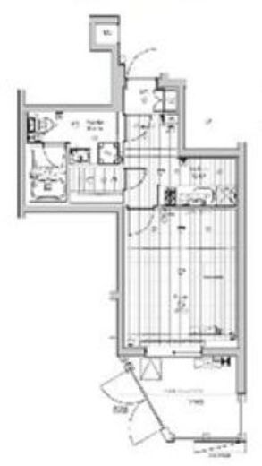 メイクスアート桜木町　101号室　間取り