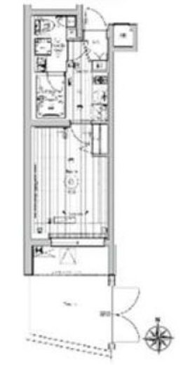 メイクスアート桜木町　102号室　間取り